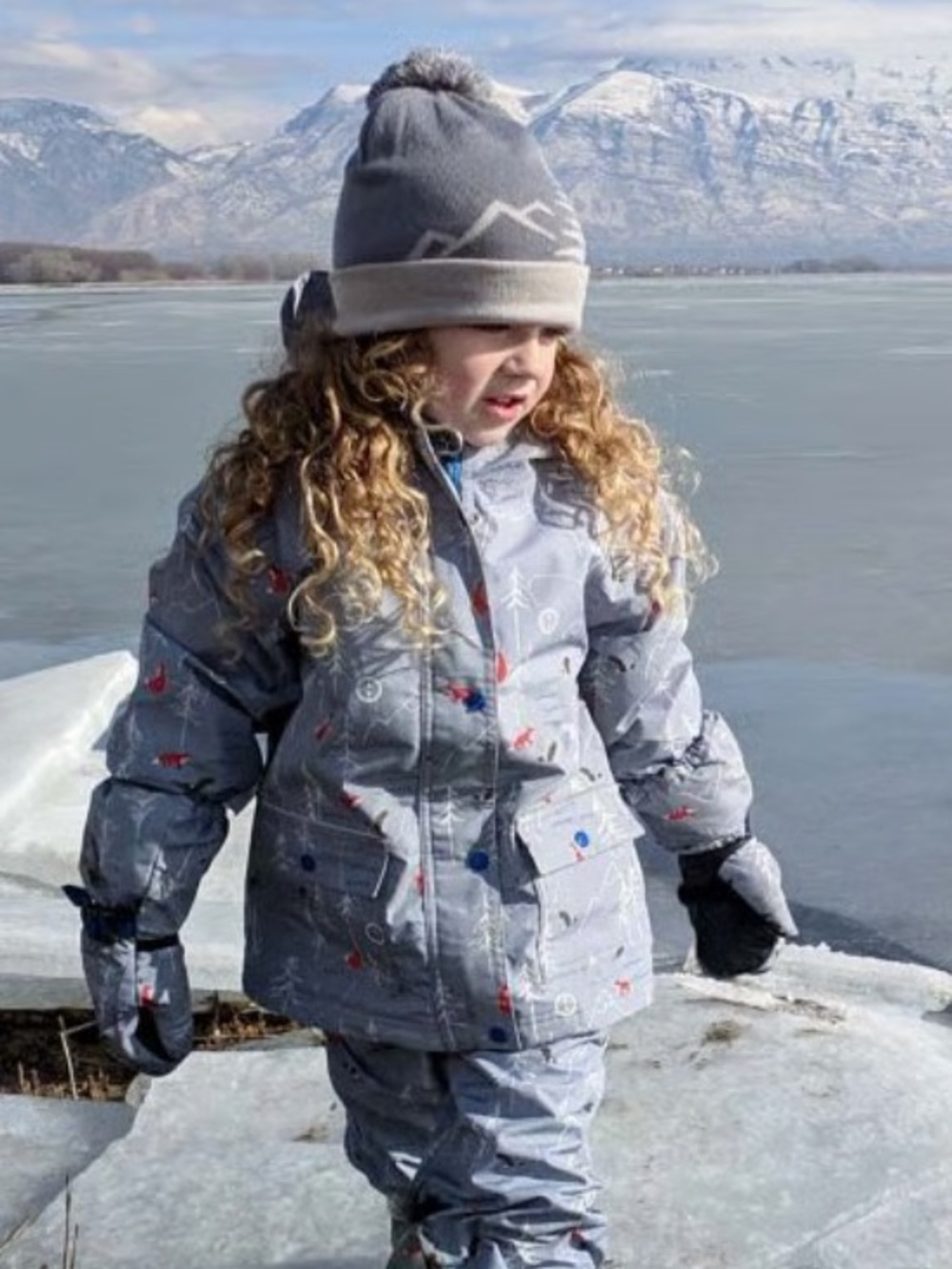Jan & Jul | Fleece Lined Rain Jacket | Woodland Print | 3T